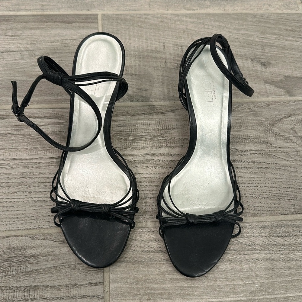 Loft Black Heeled Sandals - 8M